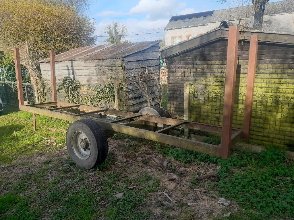 Remorque a bois, Enlèvement, Utilisé