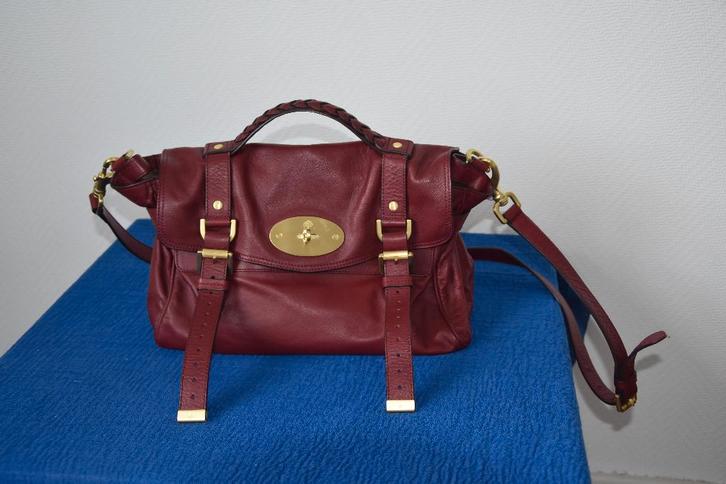 Mulberry Alexa burgundy, Handtassen en Accessoires, Tassen | Damestassen, Gebruikt, Schoudertasje, Overige kleuren, Ophalen