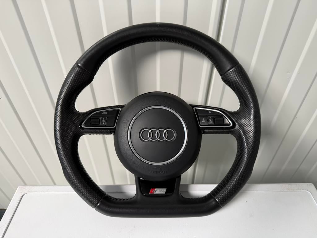 Prachtig Audi S-Line afgevlakt stuurwiel met airbag!, Enlèvement, Utilisé, Audi