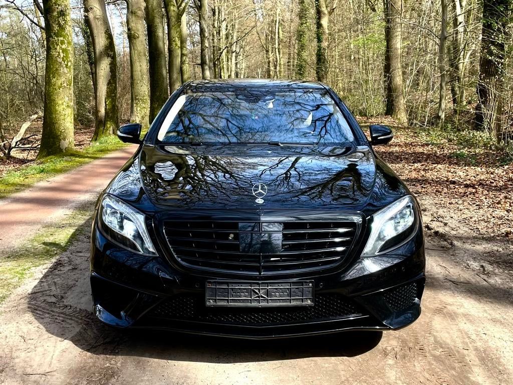 MERCEDES BENZ S 63 AMG LANG 5.5 V8 585PK, Autos, Cuir, Achat, 2 places, Entretenue par le concessionnaire