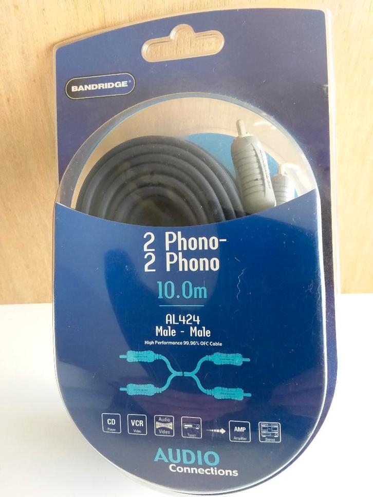 BANDRIDGE AL424 audio kabel 10 meter, TV, Hi-fi & Vidéo, Câbles audio & Câbles de télévision, Neuf, Câble optique, 5 à 10 mètres