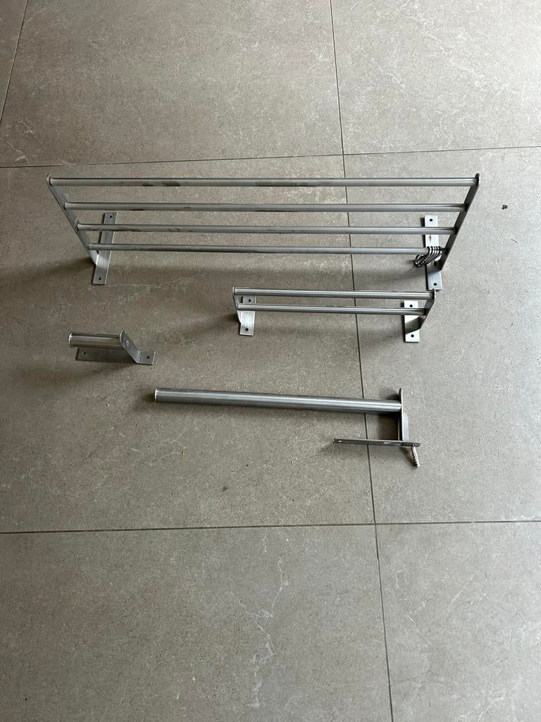 IKEA GRUNDTAL Porte-serviettes, porte-papier WC, Ophalen, Gebruikt, Handdoekenrek