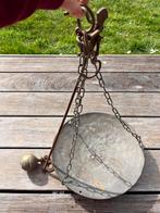 Balance ancienne métal cuivre romaine plateau décoration, Enlèvement