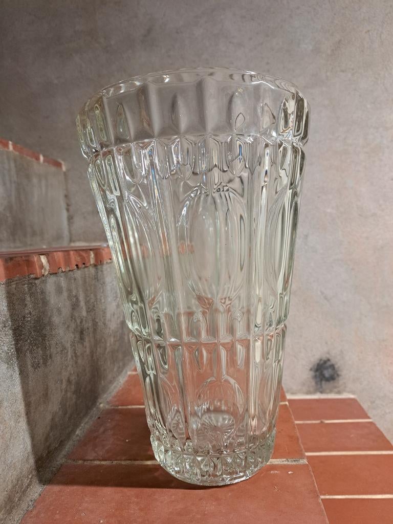 Vintage glazen vaas, Antiek en Kunst, Ophalen