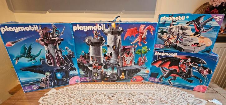 Lot Playmobil Monde des chevaliers et dragons, Kinderen en Baby's, Speelgoed | Playmobil, Gebruikt, Complete set, Ophalen