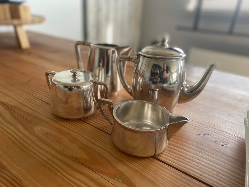 4 verzilverde items, Antiek en Kunst, Ophalen