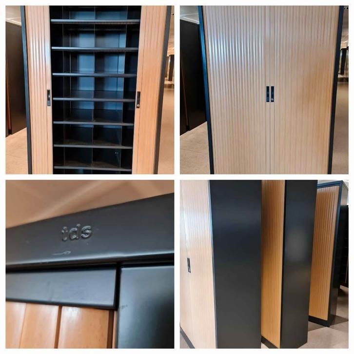 Professionele metalen kast met schuifdeur, Huis en Inrichting, Woonaccessoires | Etagères, Zo goed als nieuw, Ophalen of Verzenden