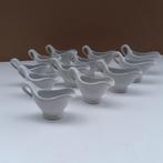8 mini sauskannetjes ( chocoladesaus, vinaigrette...), Ophalen of Verzenden, Nieuw, Porselein, Effen