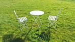 Opklapbare Metalen Bistro set, Tuin en Terras, Tuinsets en Loungesets, Ophalen, Zo goed als nieuw