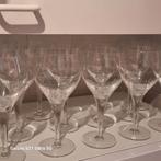 Set van 12 heldere kristallen champagne glazen met slanke st, Verzamelen, Ophalen