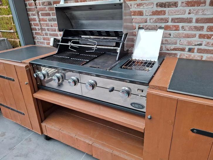 Boretti gas barbecue buiten keuken, Tuin en Terras, Gasbarbecues, Gebruikt, Ophalen