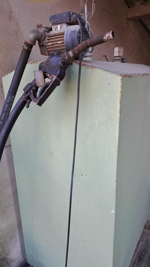 Mazouttank dubbelwandig, incl pomp, Ophalen, Gebruikt