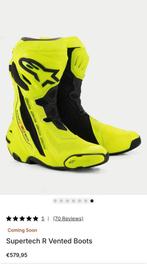 Alpinestars fluo yellow supertech R vented boots, Motoren, Kleding | Motorkleding, Ophalen, Heren, Laarzen, Alpinestars.