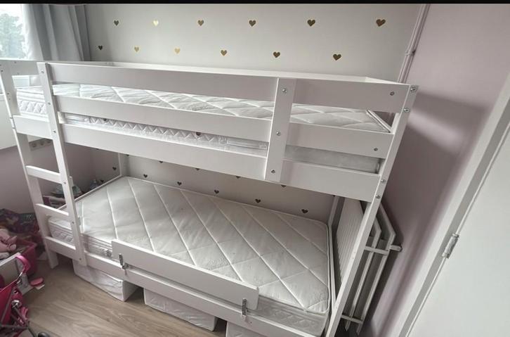 Stapelbed, Maison & Meubles, Chambre à coucher | Lits superposés & Lits mezzanines, Comme neuf, Lits superposés, 100 cm, 210 cm