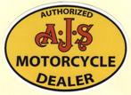 AJS Motorcycle Dealer sticker #8, Motoren, Verzenden