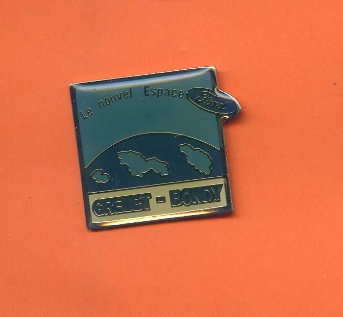 Pins Voiture Auto Ford Bondy france Ab744, Verzamelen, Speldjes, Pins en Buttons, Verzenden, Gebruikt, Transport, Speldje of Pin