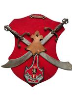 Decoratieve plaquette met insigne „Rege Duce Pro Jure Et Hon, Ophalen of Verzenden