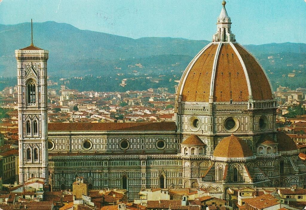 1974 - ITALIE - Florence : La Cattedrale, Collections, Cartes postales | Étranger, Envoi, 1960 à 1980, Affranchie, Italie