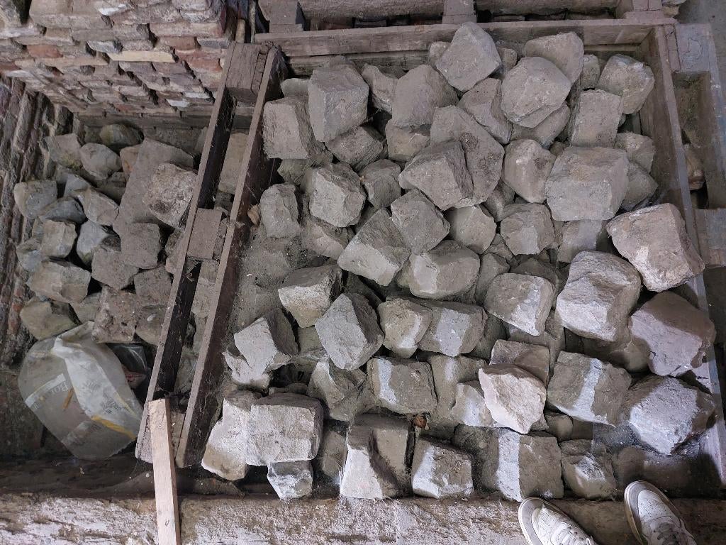 kasseien, Ophalen, Gebruikt, Natuursteen, Klinkers