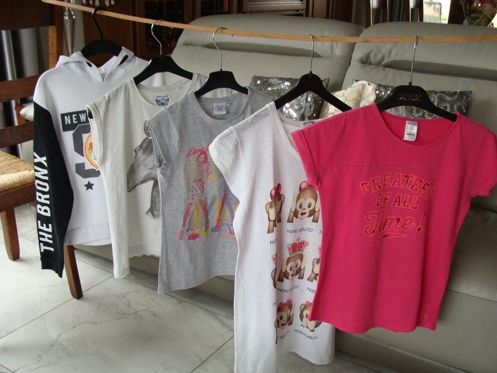 vêtements t-shirts, sweat- shirt à capuche, taille 11/ 12ans, Ophalen, Zo goed als nieuw, New York city, Jongen of Meisje