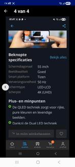 Samsung QLEDTV  55 inch, Audio, Tv en Foto, Televisies, Ophalen, QLED