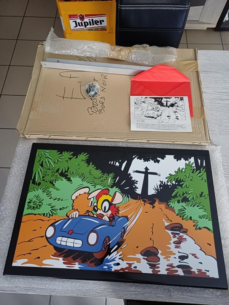 Plaque émaillée Chlorophylle version EA noir !, Collections, Personnages de BD, Enlèvement ou Envoi, Autres personnages, Comme neuf