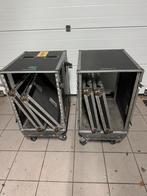 19” Flightcases 15 unit rack tunnel case, Enlèvement, Comme neuf