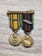 ABBL 1940 - Verzet Medailles Miniatuur, Enlèvement ou Envoi, Armée de terre, Ruban, Médaille ou Ailes