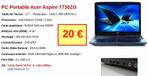 PC PORTABLE ACER, Informatique & Logiciels, Enlèvement, Utilisé, HDD