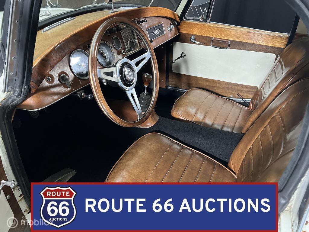 MG MGA Coupe 1500 | 1959 | Route 66 Auctions, Auto's, Zwart, Bedrijf, Handgeschakeld, Overige carrosserie