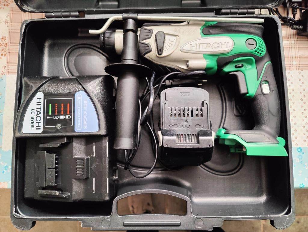Hitachi accu boorhamer gereviseerd, Doe-het-zelf en Bouw, Gereedschap | Boormachines, Ophalen, Gebruikt, Boor- en/of Breekhamer