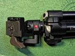 Manfrotto 7303YB Tripod + Ball Head, quick release, bag, Gebruikt, Minder dan 150 cm, Met balhoofd, Ophalen of Verzenden