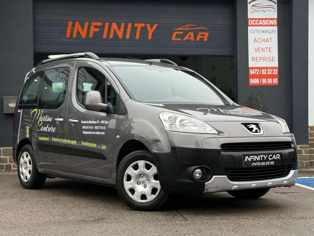 Peugeot Partner Partner Tepee 1.6HDi Premium°embrayage prob, Auto's, Voorwielaandrijving, Stof, Gebruikt, Zwart