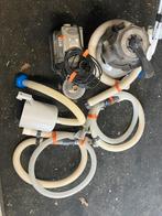Pomp, zandfilter met aansluitdarmen en ladder voor zwembad, Ophalen, Gebruikt, Ladder
