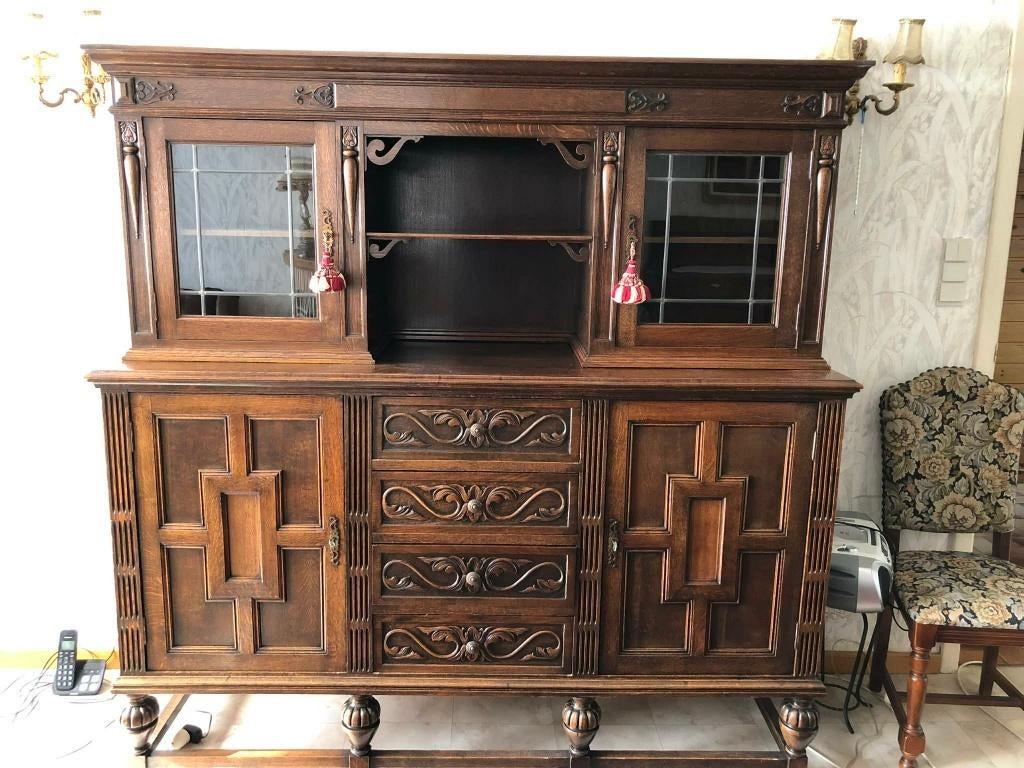 dressoir, Ophalen, Gebruikt, Eikenhout, Met deur(en)