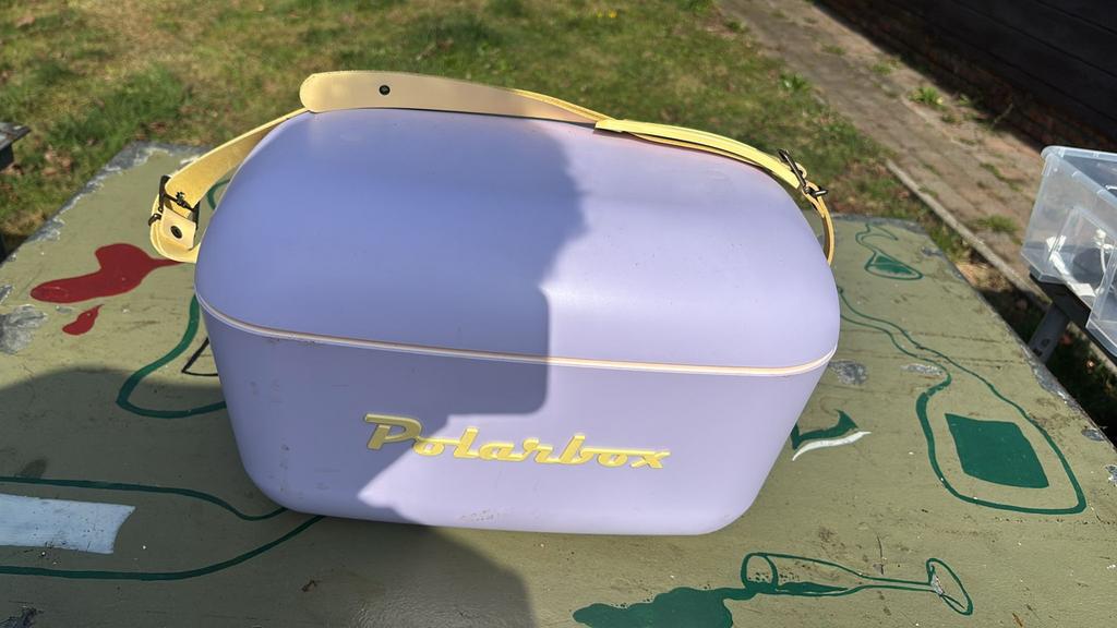 Polarbox Koelbox (Retro Design) – Lila/Geel, Ophalen, Nieuw