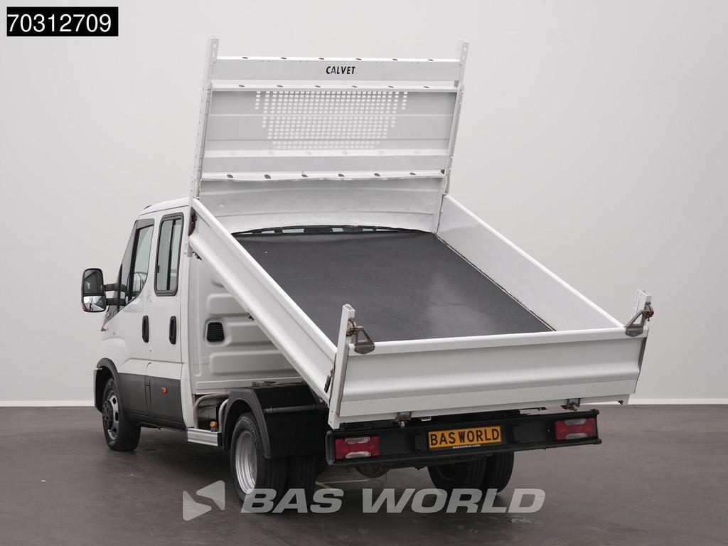 Iveco Daily 35C14 Dubbel Cabine Kipper Dubbellucht Airco Cru, Auto's, 100 kW, Stof, Gebruikt, Euro 6