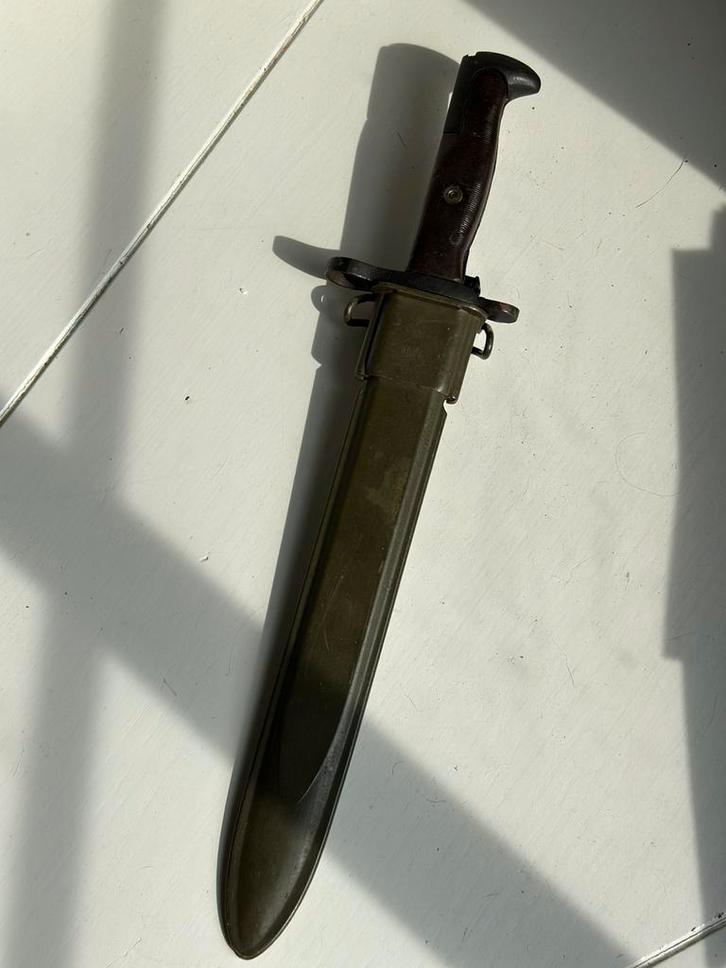 Baïonnette Garand américaine M1 UFH U.S. avec fourreau, Collections, Objets militaires | Seconde Guerre mondiale, Enlèvement ou Envoi