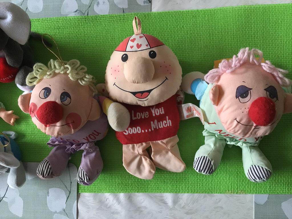 I love you soooo Much en andere knuffels papegaai, Kinderen en Baby's, Ophalen of Verzenden, Paars