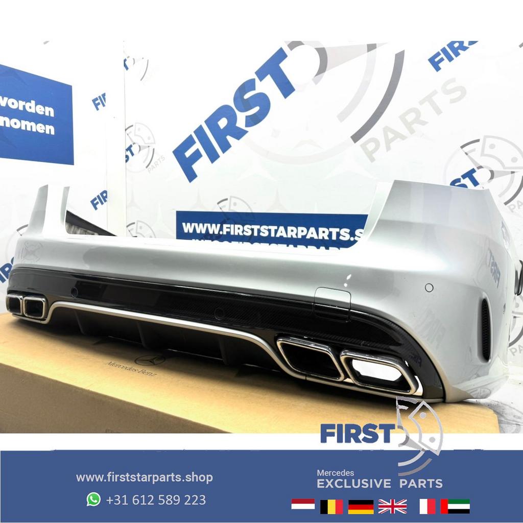 C63 BUMPER S205 C63S AMG Achterbumper W205 COMPLEET + CARBON, Auto-onderdelen, Carrosserie, Bumper, Mercedes-Benz, Achter, Gebruikt