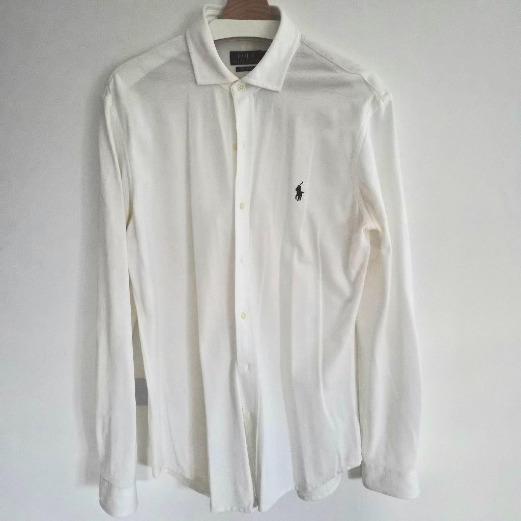 Chemise Ralph Lauren blanche L, Vêtements | Hommes, Tour de cou 41/42 (L), Ralph Lauren, Enlèvement, Porté