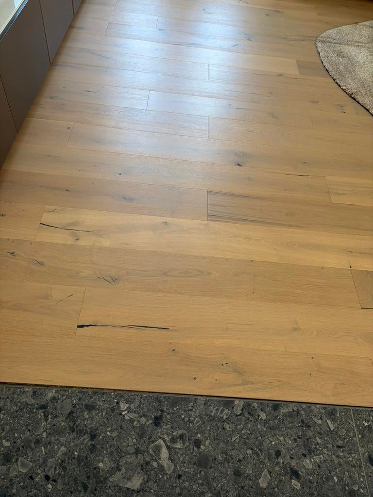 Parket parketvloer 20m2 eik Eiken vloer easy click, Doe-het-zelf en Bouw, Ophalen, Zo goed als nieuw, Parket