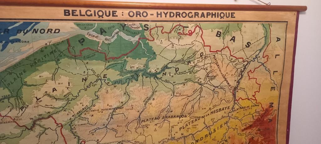 Grande carte scolaire de Belgique