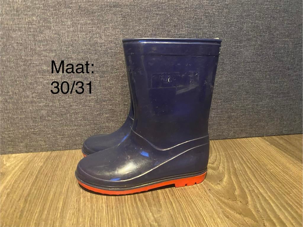Blauwe regenlaarzen, Kinderen en Baby's, Ophalen, Gebruikt, Jongen of Meisje, Laarzen