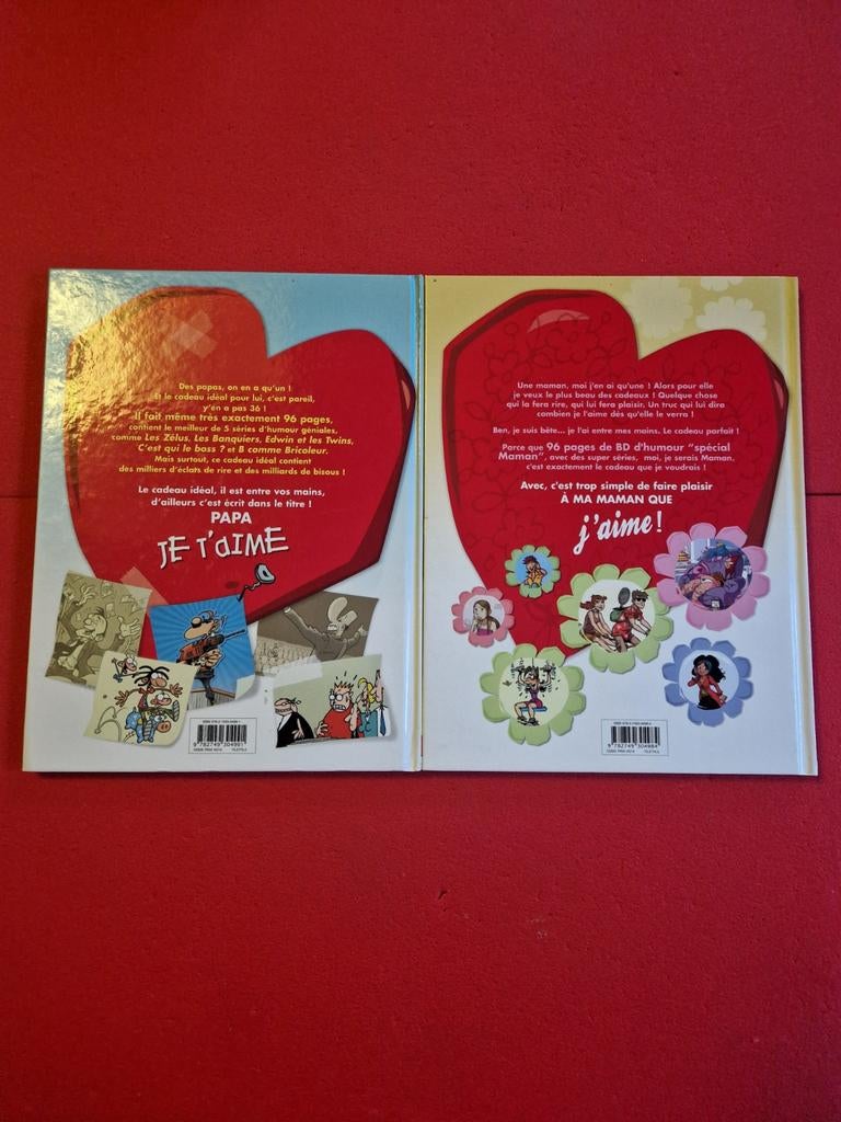 Lot de 2 bd papa et maman je t'aime, Enlèvement ou Envoi