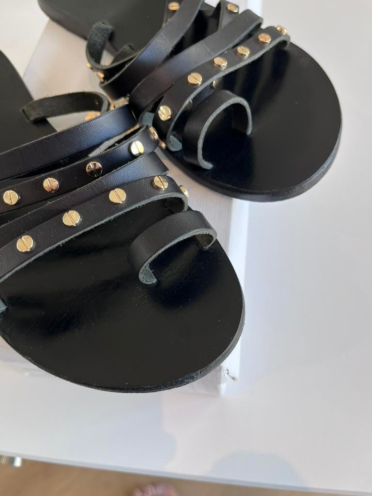 Slippers Ancient Greek Sandals, Enlèvement ou Envoi, Comme neuf, Noir, Sandales de bain