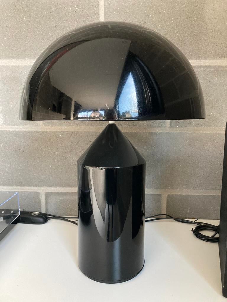 Oluce atollo lamp 50 cm nieuw zwart, Ophalen, Nieuw, Metaal, 50 tot 75 cm