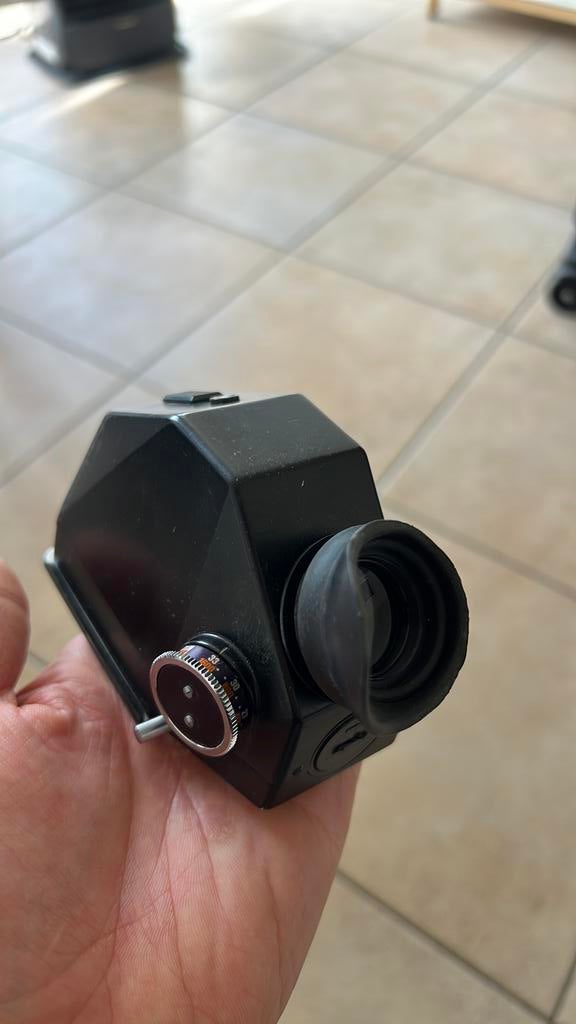 Hasselblad PME Prism Finder - met Lichtmeter - V-Systeem, Ophalen of Verzenden, Gebruikt, Overige Merken