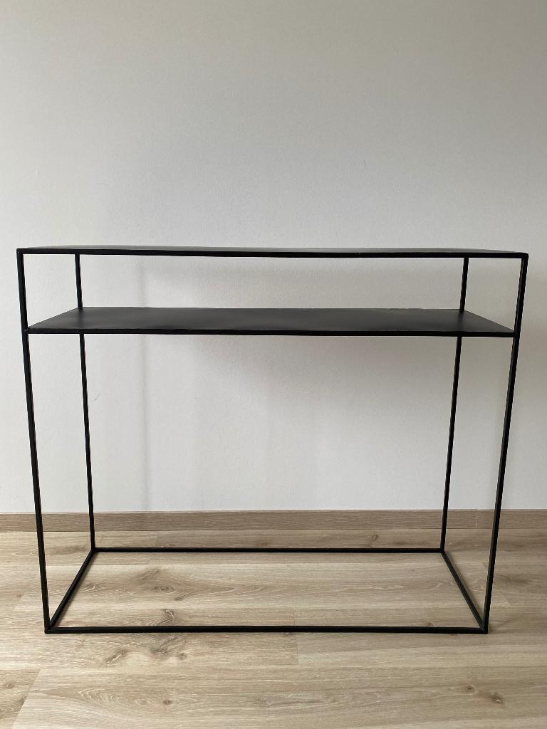 Meuble Console noire en métal, Maison & Meubles, Enlèvement