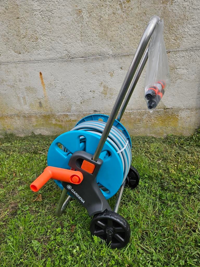 Tuinslang op haspel Gardena L =20 m in Houthalen, Tuin en Terras, Ophalen, Tuinslang